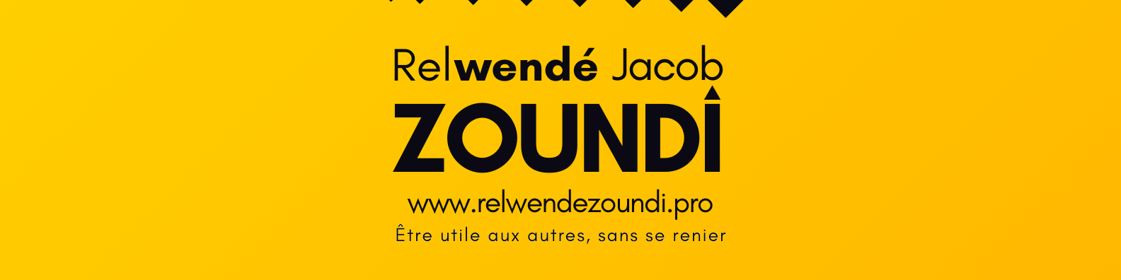 Bannière Relwendé Jacob ZOUNDI